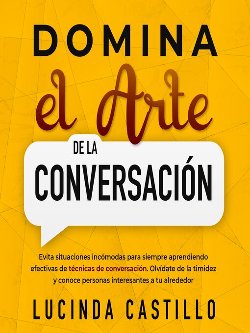 Title details for Domina el arte de la conversación by Lucinda Castillo - Available